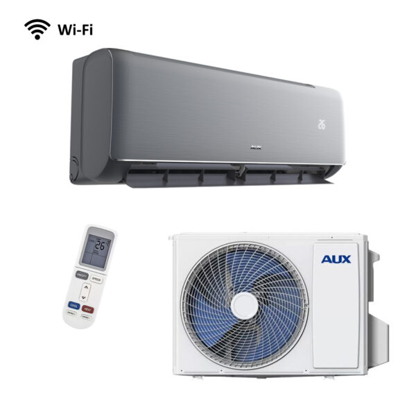 Aux split unit airco 5kW 'Q-smart Zilver' incl. Wifi